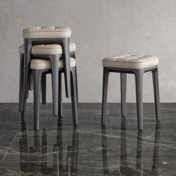 芝华仕（CHEERS） 芝华仕餐椅家用现代简约客厅凳子实木轻奢凳梳妆椅子xj009 浅灰色*4把 48小时发货