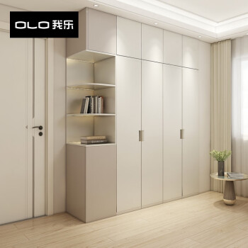 我乐【多风格衣柜】全屋定制卧室轻奢衣帽间家具整体推拉门平开门衣柜 定制预付金：咨询领3套设计方案