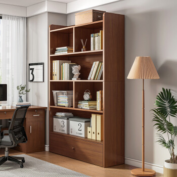 蔓斯菲尔（MSFE）书架落地书柜置物架客厅靠墙家用展示办公室收纳柜子储物柜